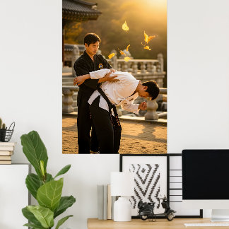 Koreaanse Hapkido Zelfverdediging Poster