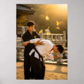 Koreaanse Hapkido Zelfverdediging Poster (Voorkant)
