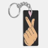 koreaanse hartsleutelhanger sleutelhanger (Voorkant Links)