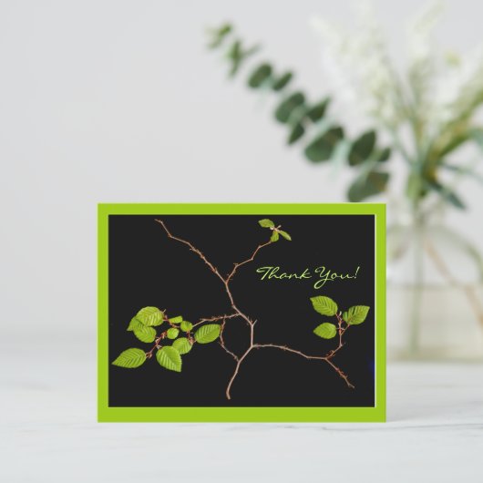 Koreaanse Hornbeam bonsai bedankt Briefkaart (Staand voorkant)