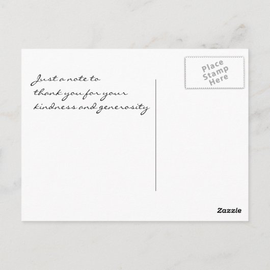 Koreaanse Hornbeam bonsai bedankt Briefkaart (Achterkant)