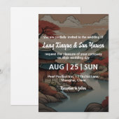 Koreaanse huwelijksuitnodiging kaart (Voorkant / Achterkant)