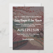 Koreaanse huwelijksuitnodiging kaart (Voorkant)