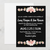 Koreaanse huwelijksuitnodiging kaart (Voorkant / Achterkant)