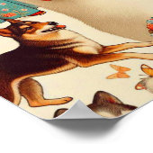 Koreaanse Jindo Illustratie Poster (Hoek)