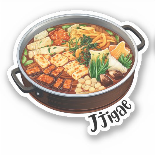 Koreaanse Jjigae Sticker (Voorkant)