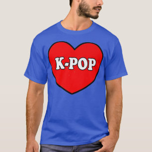 Koreaanse K-pop Snap Finger Heart Hand I Love You T-shirt