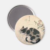 Koreaanse kat kunstwerk magneet (Voorkant / Achterkant)