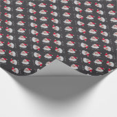 Koreaanse kerstman cadeaupapier (Hoek)