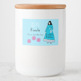 Koreaanse Kimchi Jar Voedselcontainer Etiket