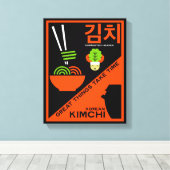 Koreaanse Kimchi Keuken Kunst Canvas Afdruk (Insitu (Houten vloer))