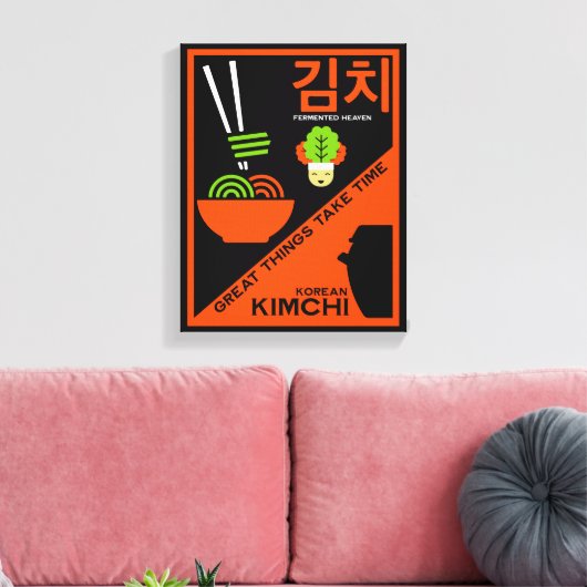 Koreaanse Kimchi Keuken Kunst Canvas Afdruk (Insitu (Woonkamer))