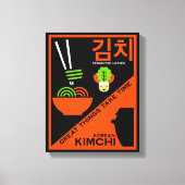 Koreaanse Kimchi Keuken Kunst Canvas Afdruk (Voorkant)