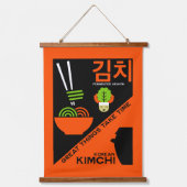 Koreaanse Kimchi Keuken Kunst Hangend Wandkleed (Voorkant)