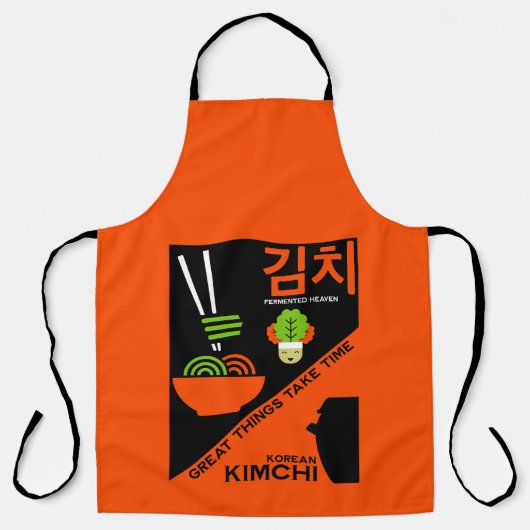 Koreaanse Kimchi Keuken Kunst Schort (Voorkant)