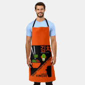 Koreaanse Kimchi Keuken Kunst Schort (Gedragen)