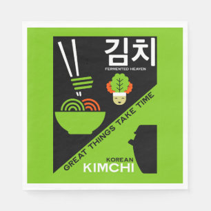 Koreaanse Kimchi Keuken Kunst Servet