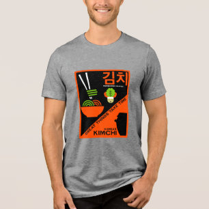 Koreaanse Kimchi Keuken Kunst Tri-Blend Shirt