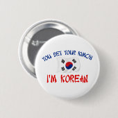 Koreaanse Kimchi Ronde Button 5,7 Cm (Voorkant /achterkant)