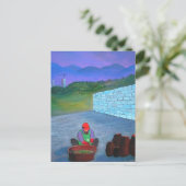 Koreaanse Kimchi Vrouw Briefkaart (Staand voorkant)