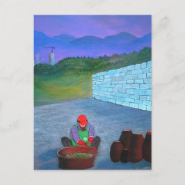 Koreaanse Kimchi Vrouw Briefkaart