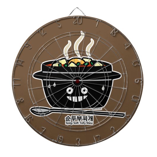 Koreaanse Kruidige zachte Tofu jjigae van de Dartbord (Voorkant)