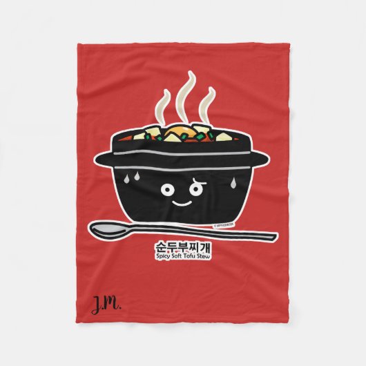 Koreaanse Kruidige zachte Tofu jjigae van de Fleece Deken (Voorkant)