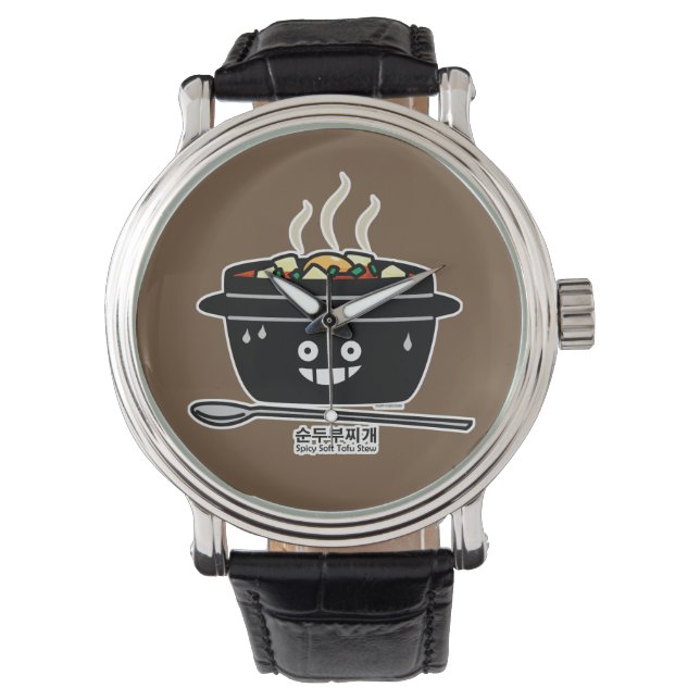 Koreaanse Kruidige zachte Tofu jjigae van de Horloge (Voorkant)