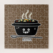 Koreaanse Kruidige zachte Tofu jjigae van de Legpuzzel (Verticaal)