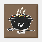 Koreaanse Kruidige zachte Tofu jjigae van de Magneet (Voorkant)