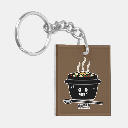 Koreaanse Kruidige zachte Tofu jjigae van de Sleutelhanger (Voorkant Links)