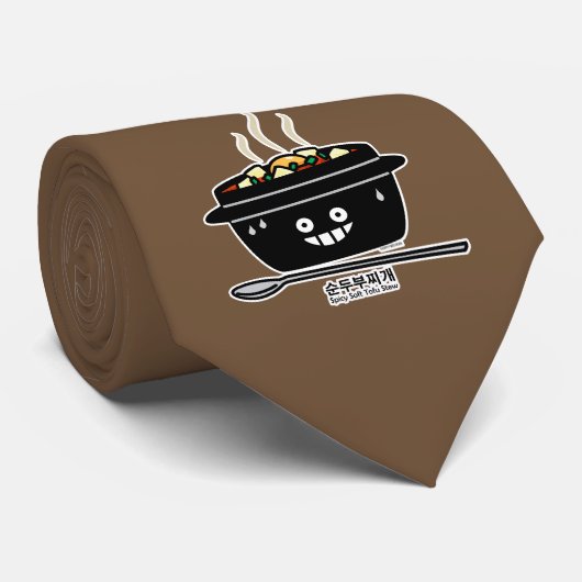 Koreaanse Kruidige zachte Tofu jjigae van de Stropdas (Opgerold)