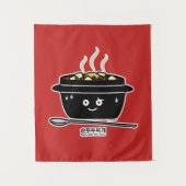 Koreaanse Kruidige zachte Tofu jjigae van de Wandkleed (Voorkant)