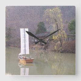 Koreaanse landschapsklok vierkante klok