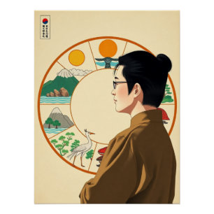 Koreaanse levensduur symbool - Ten Sipjangsaeng Perfect Poster