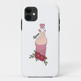 Koreaanse Liefdesbord Vinger Hart iPhone Case - Mi
