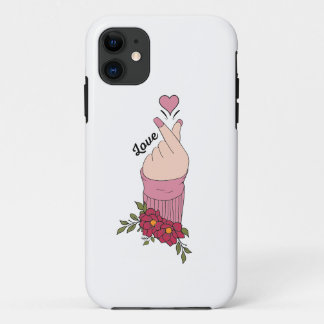 Koreaanse Liefdesbord Vinger Hart iPhone Case - Mi