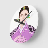 koreaanse meisjesklok ronde klok (Hoek)