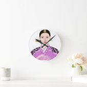 koreaanse meisjesklok ronde klok (Huis)