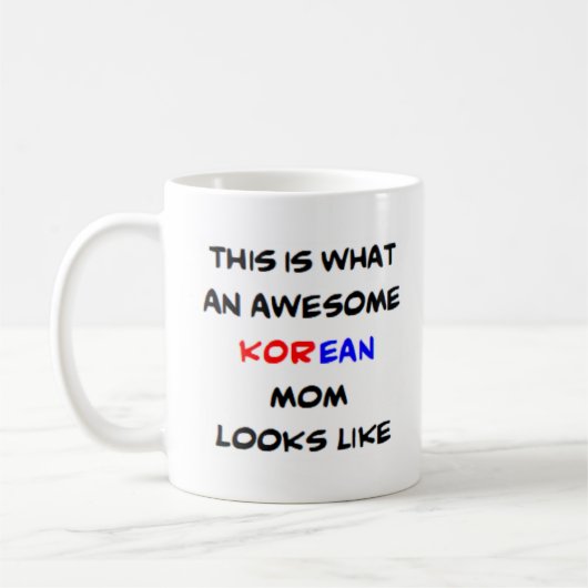 koreaanse moeder, geweldig koffiemok (Links)