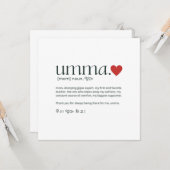 Koreaanse moeder Moederdag of verjaardag Kaart (Voorkant / Achterkant in situ)