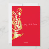 Koreaanse nieuwjaarskaart feestdagenkaart (Achterkant)