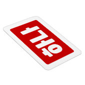 Koreaanse nummer 1 하나 【Hana】 Hangul Magneet (Rechterzijde)