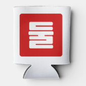 Koreaanse Nummer 2 Twee 둘 【Dul】 Hangul Blikjeskoeler (Voorkant)