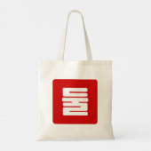 Koreaanse Nummer 2 Twee 둘 【Dul】 Hangul Tote Bag (Achterkant)