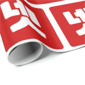 Koreaanse nummer 4 vier 넷 【net】 Hangul Cadeaupapier (Rol Hoek)