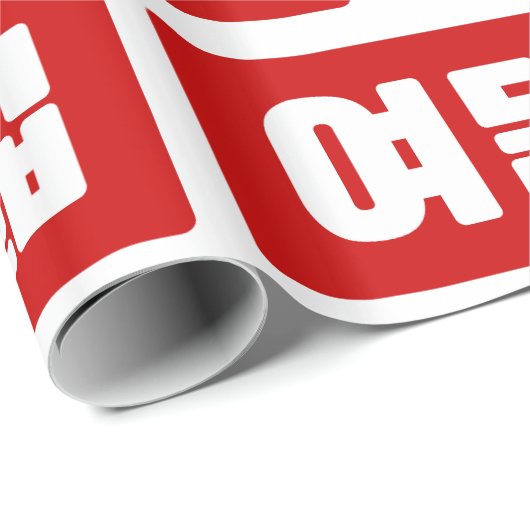 Koreaanse Nummer 8 Acht 여덟 【Yeodeol】 Hangul Cadeaupapier (Rol Hoek)