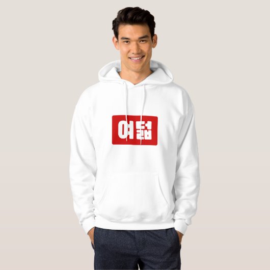 Koreaanse Nummer 8 Acht 여덟 【Yeodeol】 Hangul Hoodie (Voorkant volledig)
