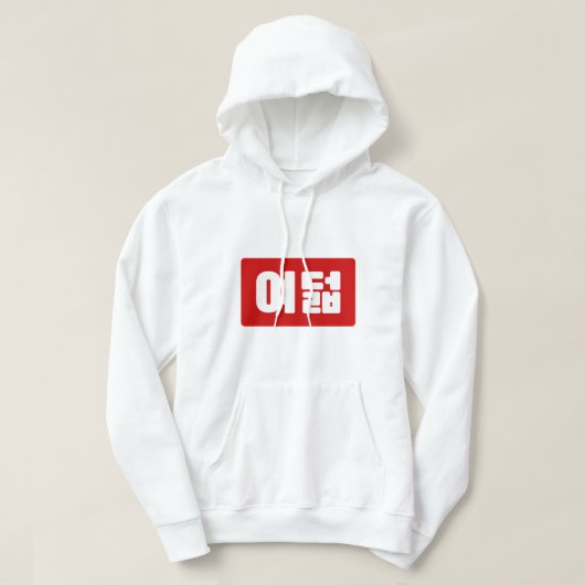 Koreaanse Nummer 8 Acht 여덟 【Yeodeol】 Hangul Hoodie (Design voorkant)