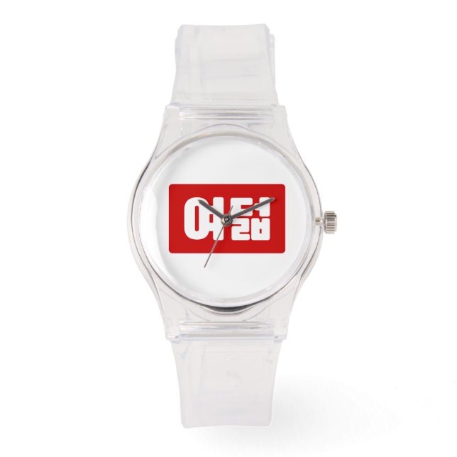 Koreaanse Nummer 8 Acht 여덟 【Yeodeol】 Hangul Horloge (Voorkant)
